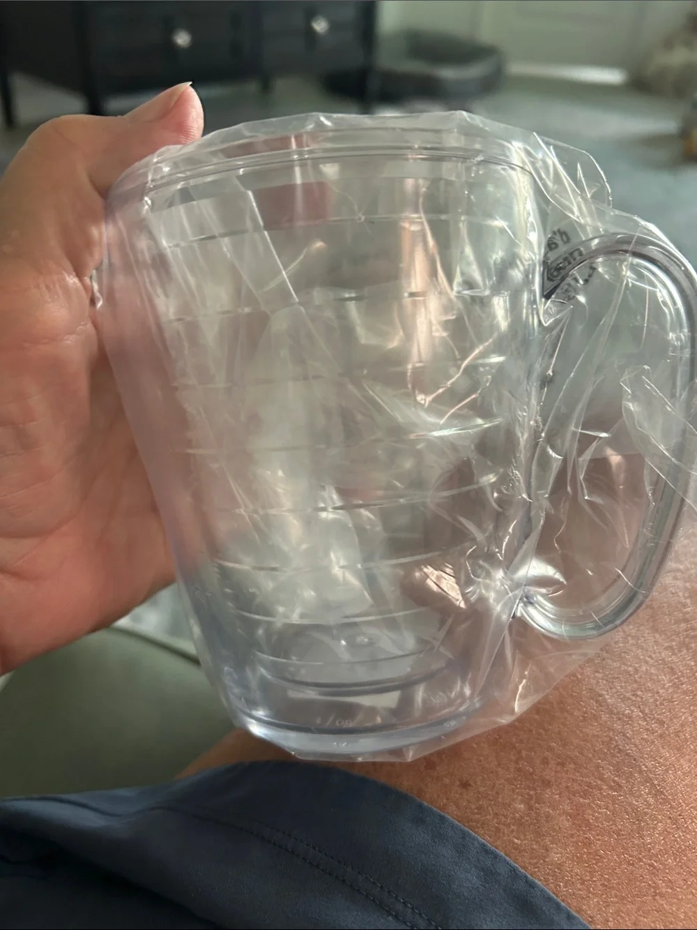 2 tervis Clear Tumblers. Mug style. NWT